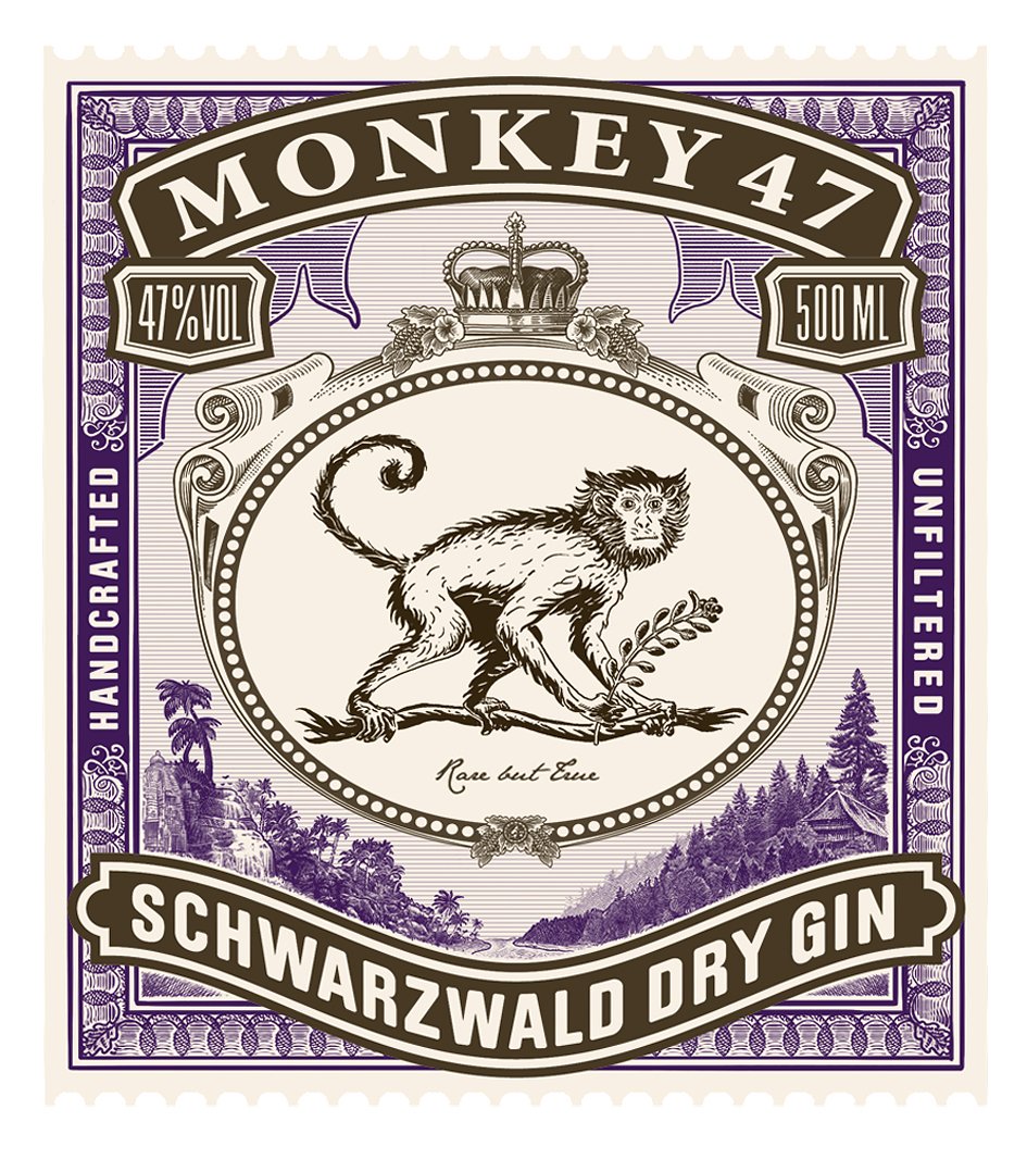 De Monkey 47 gin staat bovenaan in de lijst van de Bestverkochte Gins.