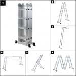 Bent u op zoek naar een hoogwaardige ladder die u op veel manieren kunt gebruiken? De Craftworx multifunctionele ladder met 16 antislip vierkante profielsporten is een betrouwbare hulp in het dagelijks leven.