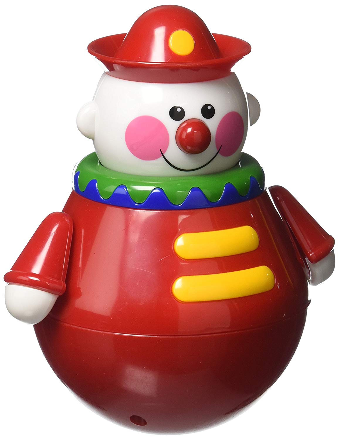 Grappige staande clown Roly Poly. Deze rinkelende clown kan eenvoudig worden gestart door te tikken. Hij zwaait van rechts naar links, heen en weer, waggelend met zijn hoofd en wiebelend met zijn armen. dit is één van de Meest Verkochte Baby- & peuterspeelgoed