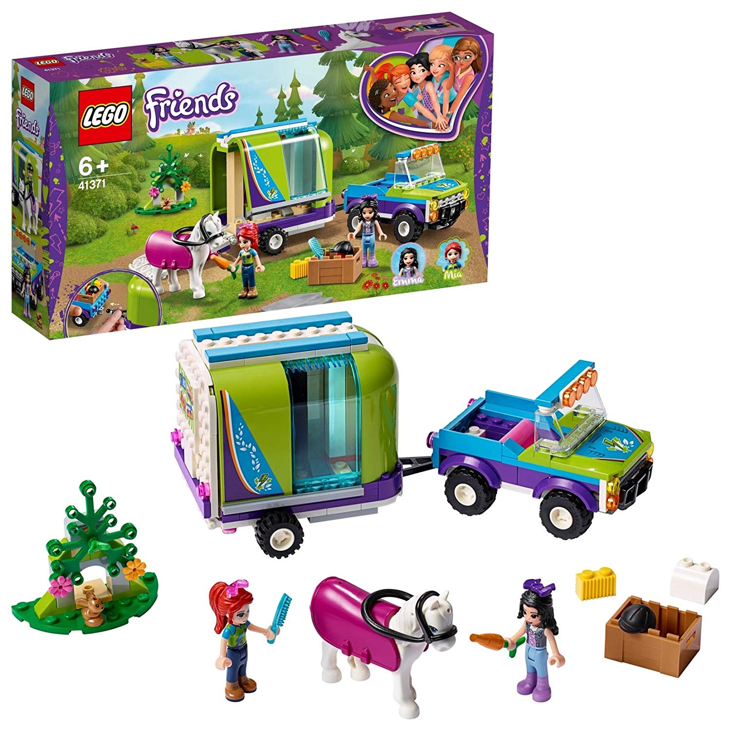 Meest Verkochte Bouw- & constructiespeelgoed is dit een Bestseller Bouwspeelgoed. Het is tijd om wat frisse boslucht in te ademen tijdens een rit - met de LEGO Friends speelset "Mia's Horse Transporter" (41371). Realistische functies stimuleren uw kind om een ​​rollenspel te spelen en geven het gevoel uw eigen paard te bezitten. De paardentrailer heeft een helling die het paard op kan gaan. 