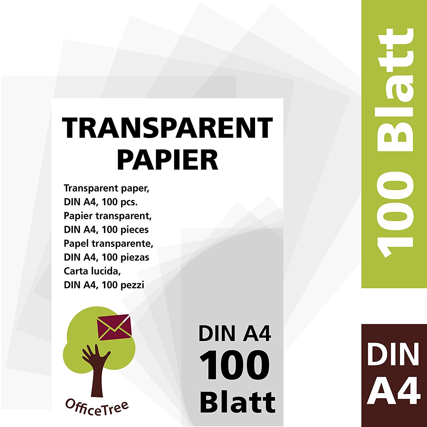OfficeTree transparant papier laat creatieve harten sneller kloppen: 
Het is ongelooflijk veelzijdig en op verschillende manieren te gebruiken. 
