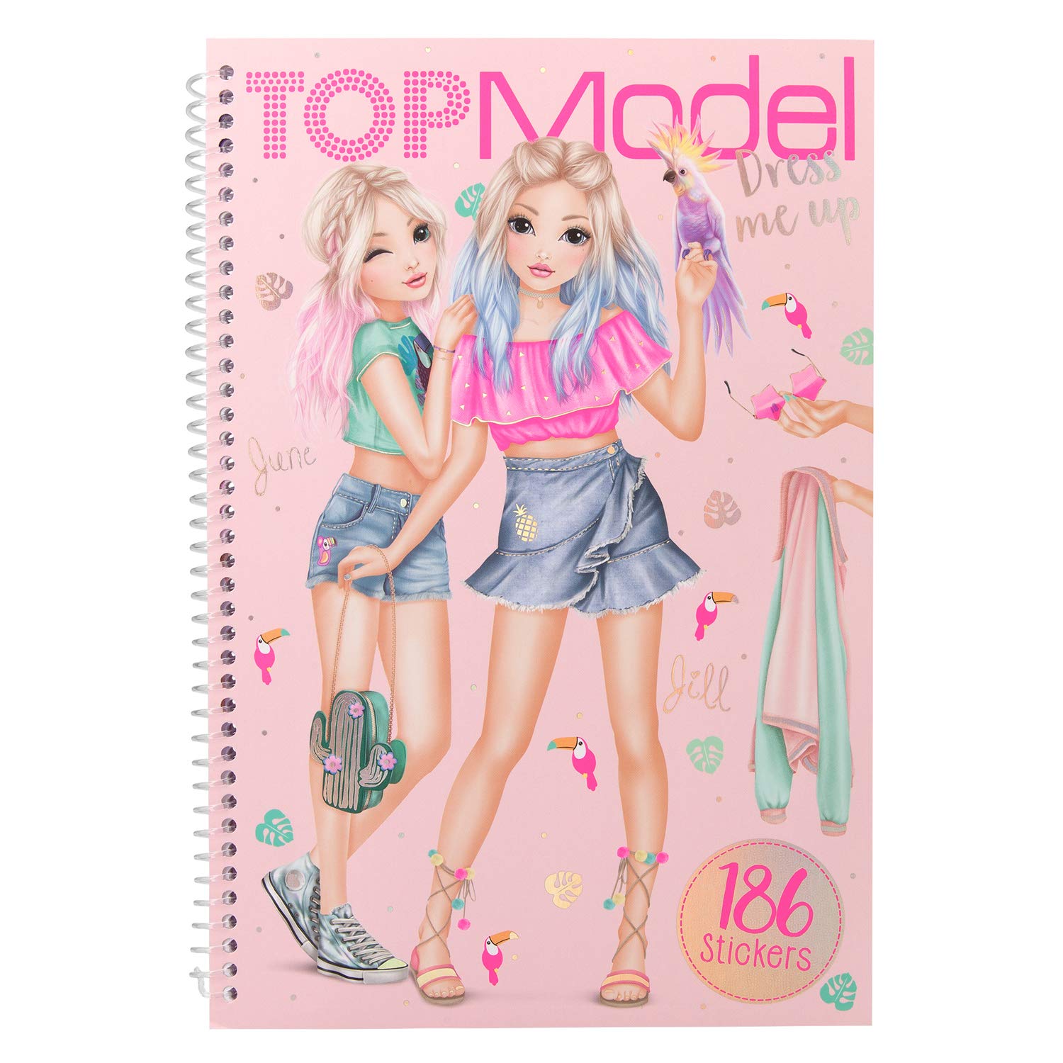 Vooral voor de meisjes is dit 1 van de Meest Verkochte Knutselspullen. Dress me up kleurboek van de Tropical-serie van topmodel verspreidt een goede sfeer. Daarbij heeft het plezier nog niet goed begaan! Meer dan 20 pagina's kun je je creativiteit de vrije loop laten