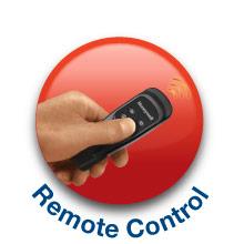 remote control
Afstandsbediening voor comfortabele bediening vanaf de bank of het bed.