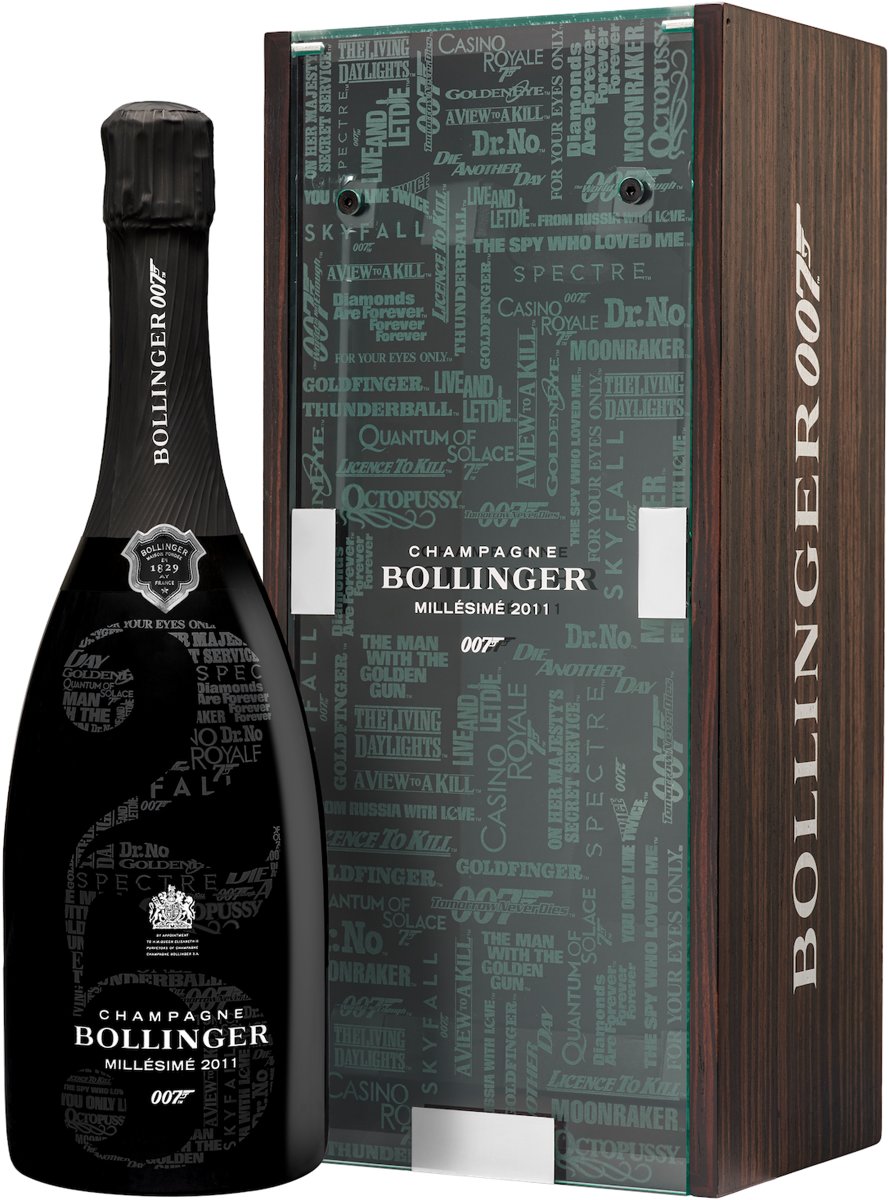 Bestverkochte Champagnes speciaal Bollinger Millesime 2011 James Bond 007 Limited Edition Champagne