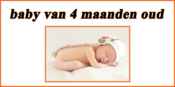 Babywinkel: baby van 4 maanden oud