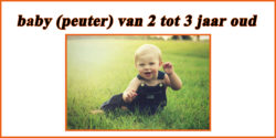 Babywinkel: baby (peuter) van 2 tot 3 jaar oud