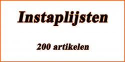 Instaplijsten