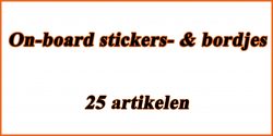 On-board stickers- & bordjes