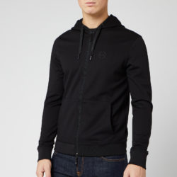 Armani Exchange Hoodie met kleine rits voor heren - zwart