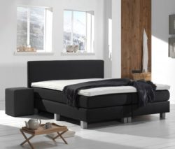 Boxspring Victory - 180 x 200 cm - Kunstleer - Black. Bestsellers in Boxsprings