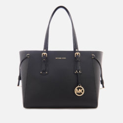 MICHAEL KORS Voyager middellange reistas met ritssluiting voor dames, zwart