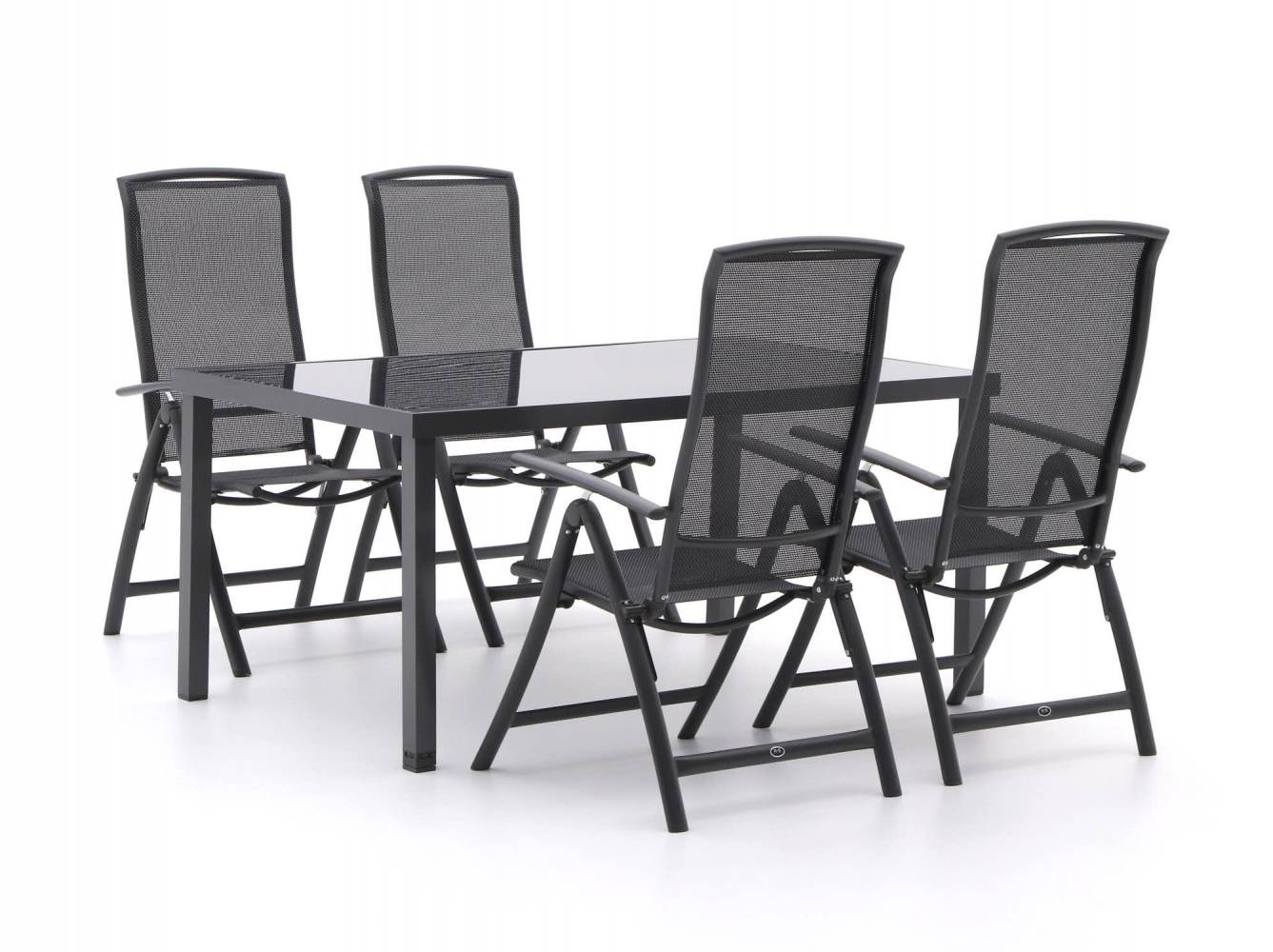 R&S Design Capri/Caluso 160cm dining tuinset 5-delig verstelbaar. Laagste prijs Tuinsets. Laagste prijs Tuinsets