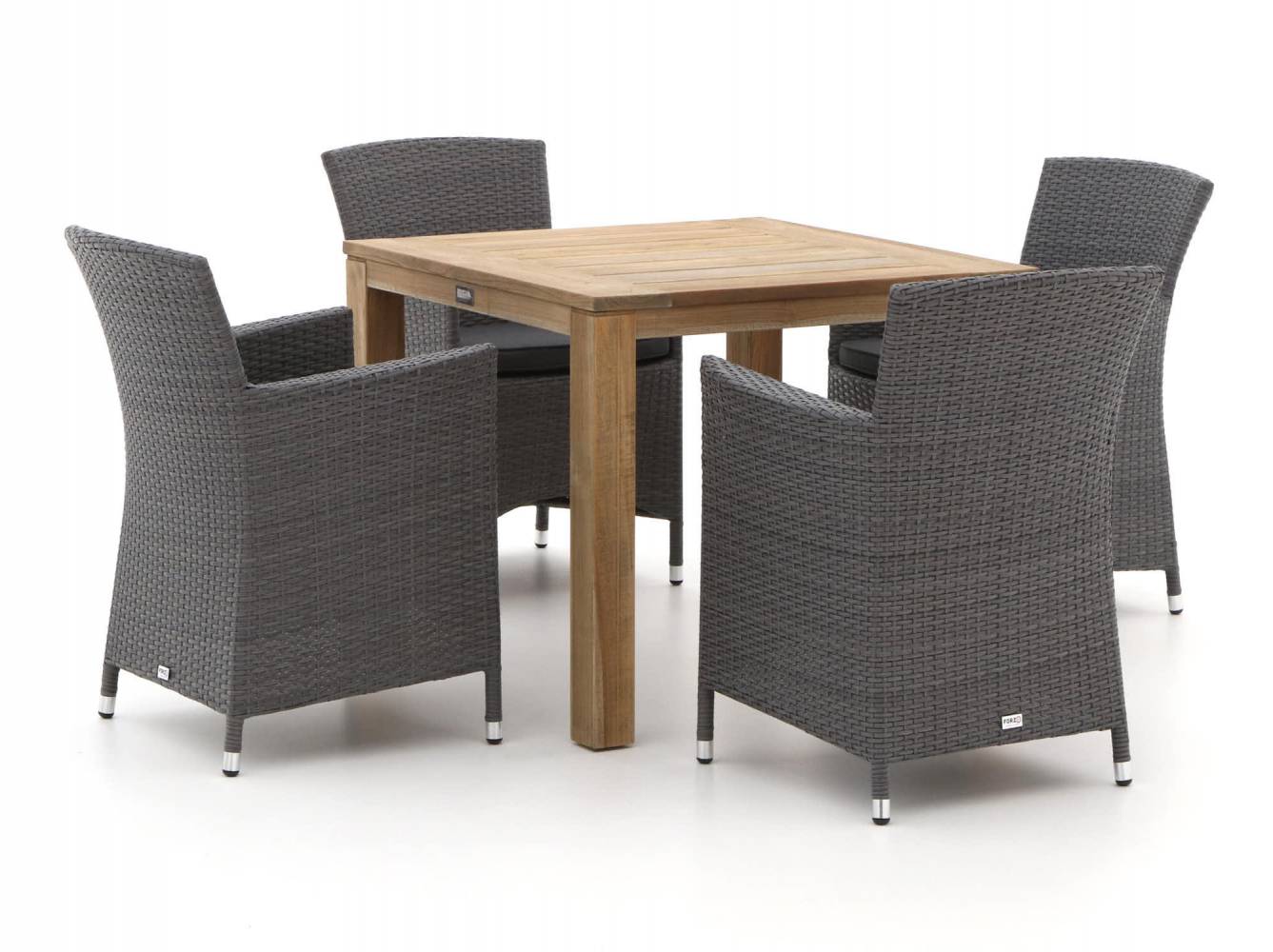 Forza Barga/ROUGH-S 90cm dining tuinset 5-delig. Laagste prijs Tuinsets