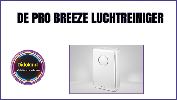 De Pro Breeze Luchtreiniger