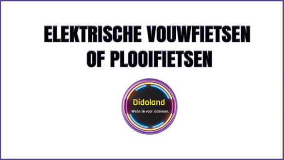 Elektrische vouwfietsen of plooifietsen