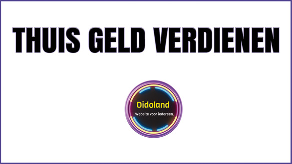 Thuis geld verdienen.