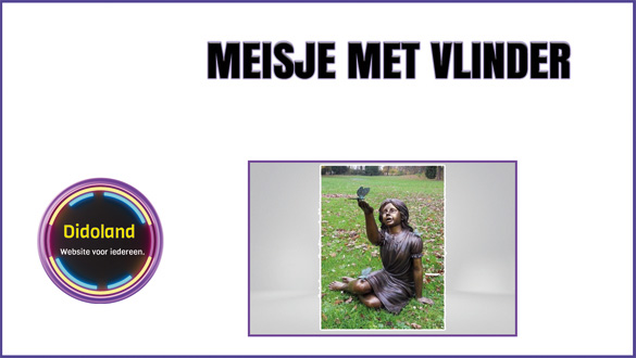 Meisje met vlinder.