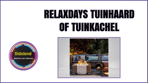 Relaxdays tuinhaard of tuinkachel.