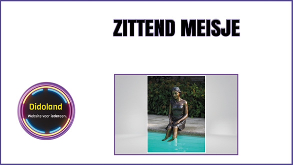Zittend meisje