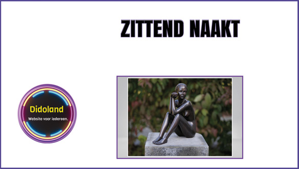 Zittend naakt