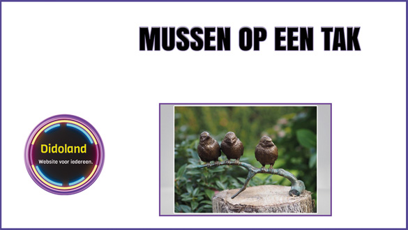 mussen op een tak