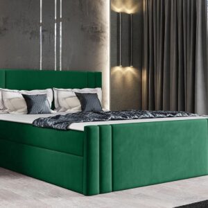 Boxspring CARMELO 160x200 cm groen