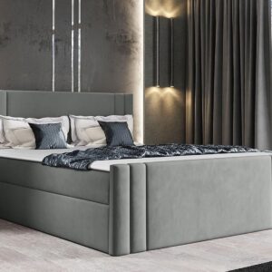 Boxspring CARMELO 180x200 cm grijs