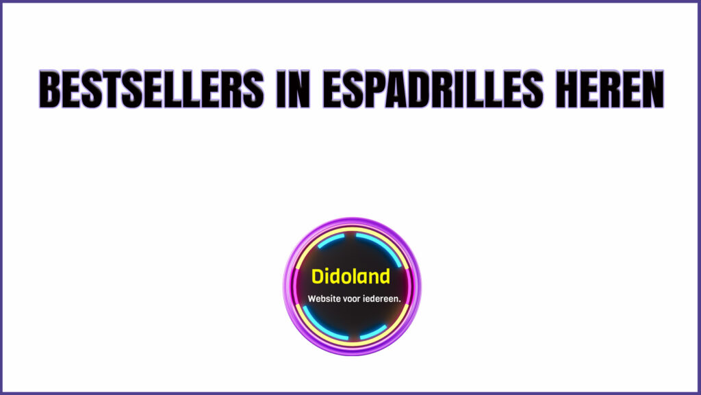 Bestsellers in Espadrilles heren