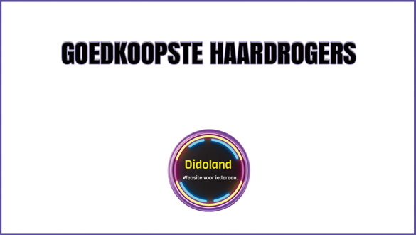 Goedkoopste Haardrogers