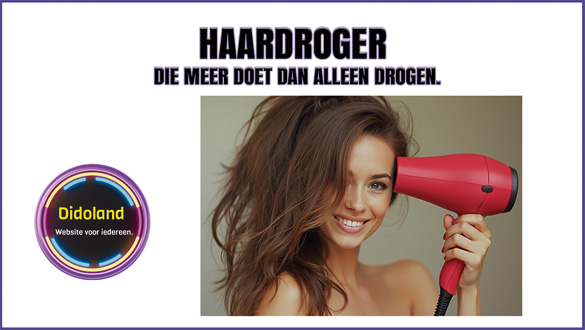 Haardroger die meer doet dan alleen drogen