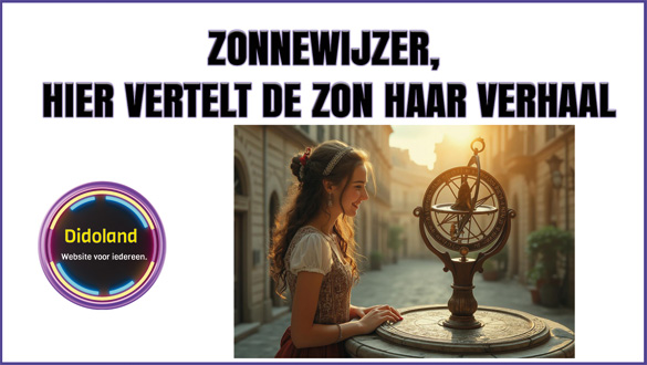 Zonnewijzer, hier vertelt de zon haar verhaal.