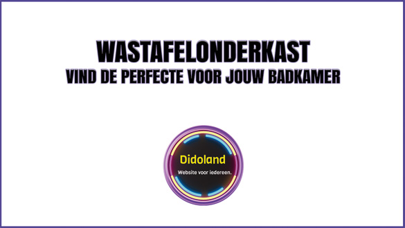 Wastafelonderkast: Vind de perfecte voor jouw badkamer