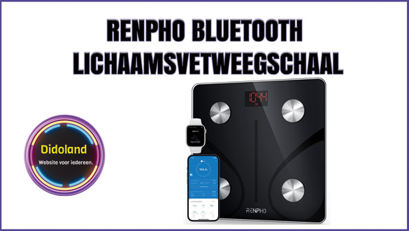 RENPHO Bluetooth Lichaamsvetweegschaal