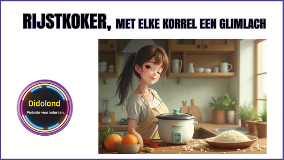 Rijstkoker, met elke korrel een glimlach