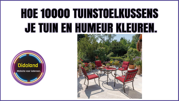 Hoe 10000 tuinstoelkussens je tuin en humeur kleuren.